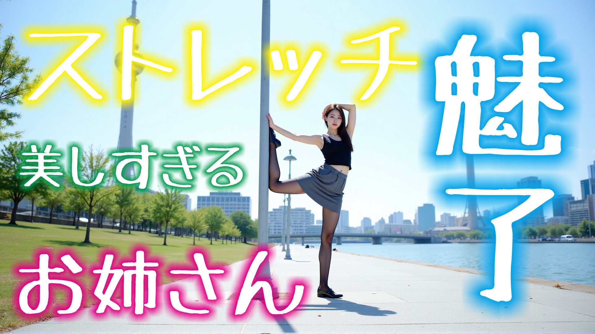 【衝撃】日常がアートに変わる瞬間。驚異の柔軟性を持つ謎の美女から目が離せない！